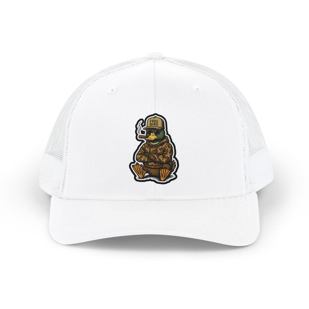 Free Bird Original *Print* Hat - WHITE, GREY & BLACK