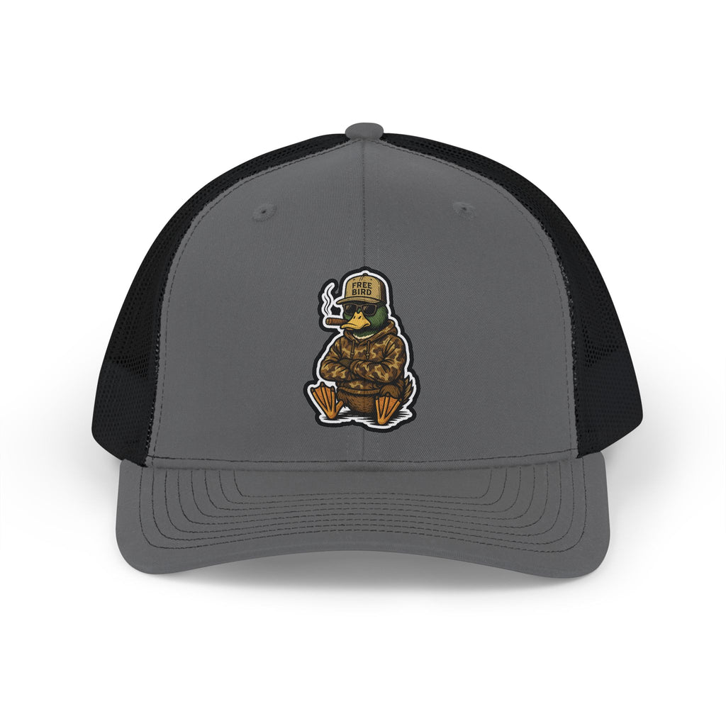 Free Bird Original *Print* Hat - WHITE, GREY & BLACK