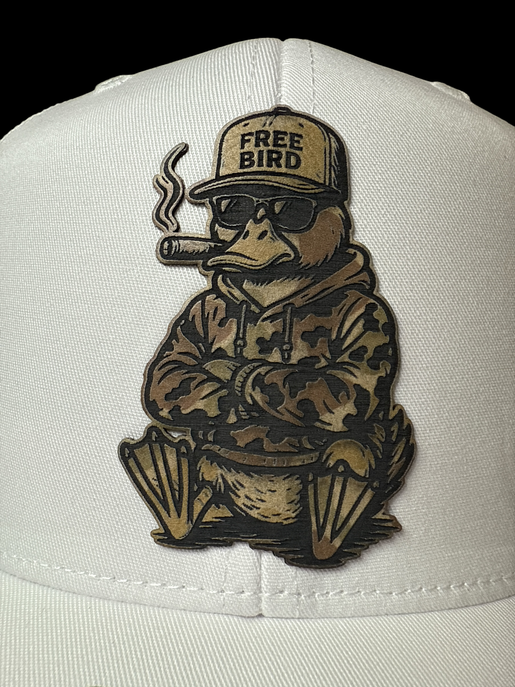 Free Bird Original Patch Hat - WHITE
