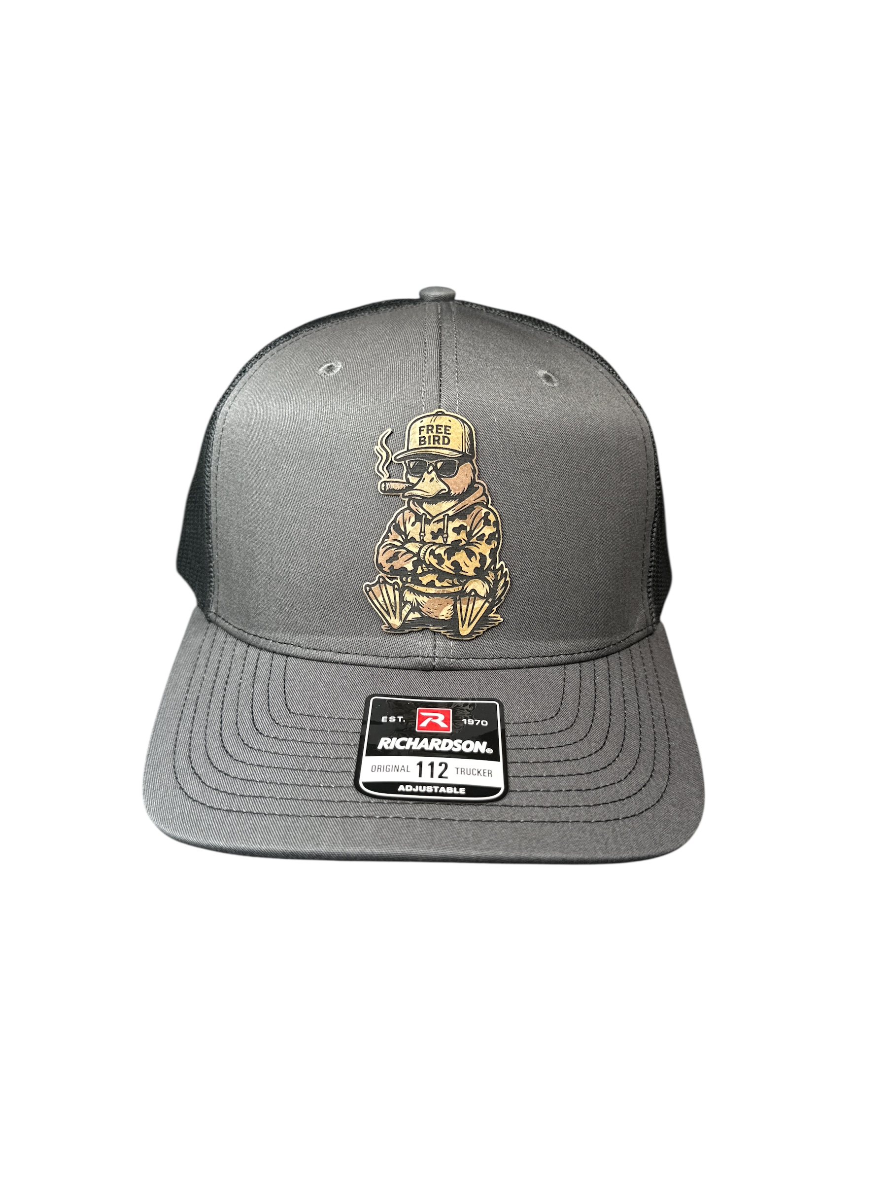 Free Bird Original Patch Hat - CHARCOAL GREY/BLACK