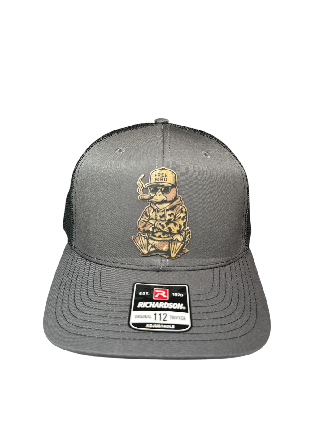 Free Bird Original Patch Hat - CHARCOAL GREY/BLACK