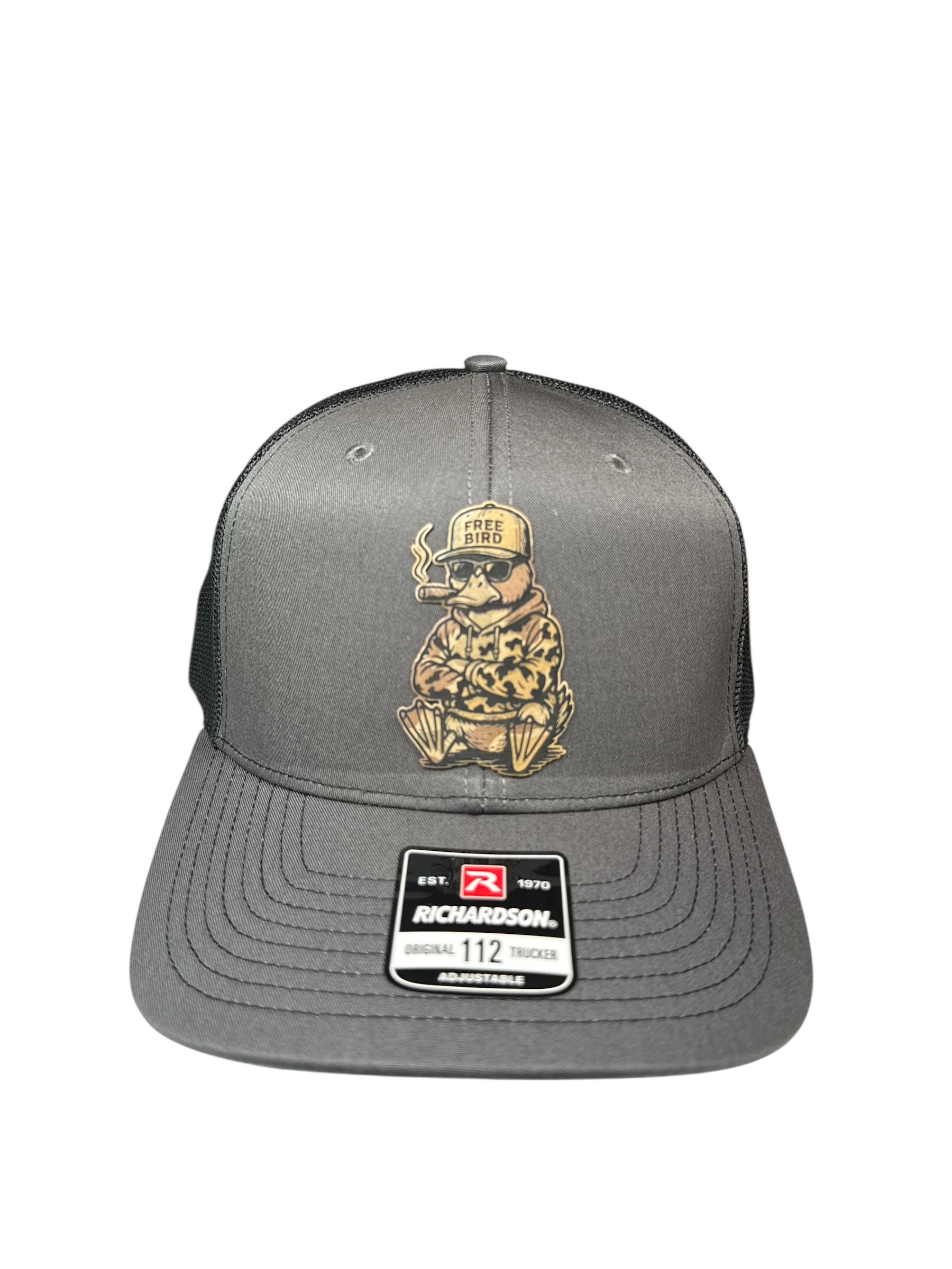 Free Bird Original Patch Hat - CHARCOAL GREY/BLACK